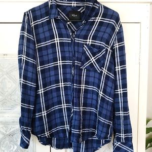 Rails Large Plaid Button Down